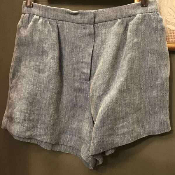 pantaloncino corto in cotone chambray